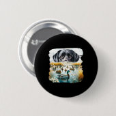 Labrador Retriever Hund Us Flag Duck Hunter Button (Vorne & Hinten)