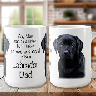 Labrador Retriever Hund Vater Niedlicher Welpenvat Kaffeetasse