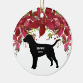 Labrador Retriever Hund Weihnachtsbaum Ornament (Links)