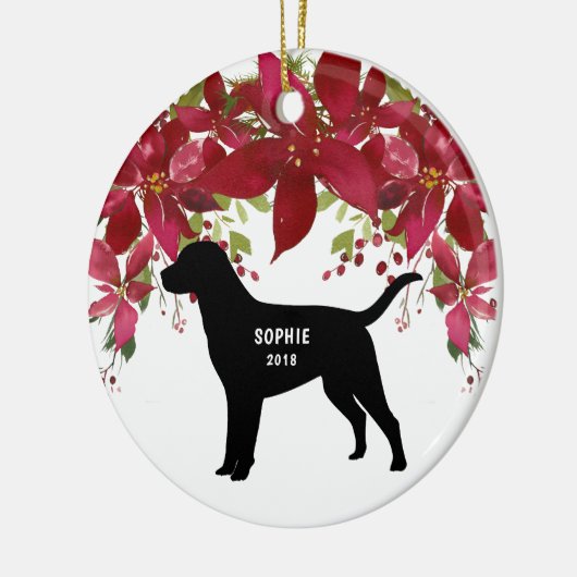 Labrador Retriever Hund Weihnachtsbaum Ornament (Links)