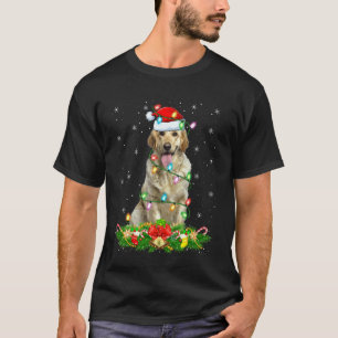 Labrador Retriever Hund Weihnachtslichter Lustiger T-Shirt