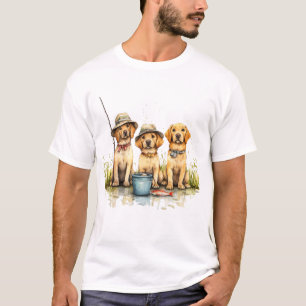 Labrador Retriever Hunde angeln T-Shirt