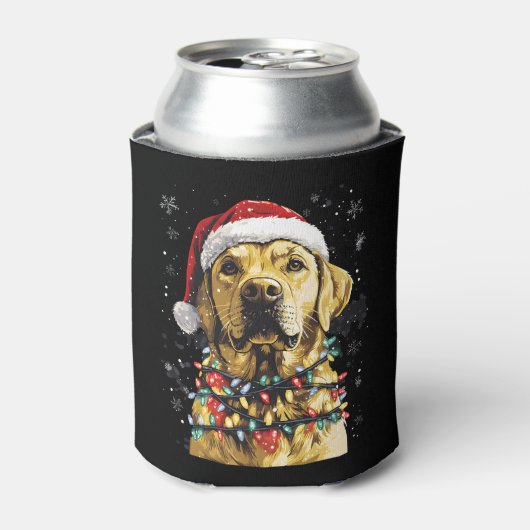 Labrador Retriever Hunde Baum Weihnachtspullover X Dosenkühler (Kanne Vorderseite)