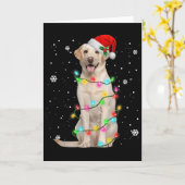 Labrador Retriever Hunde Baum Weihnachtspullover X Karte (Gelbe Blume)