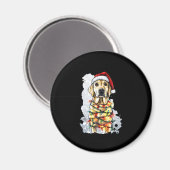 Labrador Retriever Hunde Baum Weihnachtspullover X Magnet (Vorderseite/Rückseite)