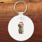 Labrador Retriever Hunde Baum Weihnachtspullover X Schlüsselanhänger (Vorderseite)