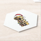Labrador Retriever Hunde Baum Weihnachtspullover X Untersetzer (angewinkelt)