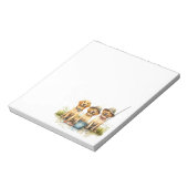 Labrador Retriever Hunde Fischen Notizblock (Rotiert)