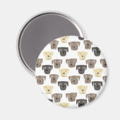 Labrador Retriever Hunde Magnet (Vorderseite/Rückseite)