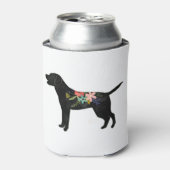 Labrador Retriever Hunde Rasse Bohemisch Floral Dosenkühler (Kanne Vorderseite)