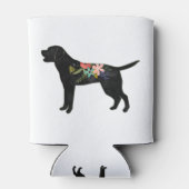 Labrador Retriever Hunde Rasse Bohemisch Floral Dosenkühler (Rückseite)