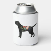 Labrador Retriever Hunde Rasse Bohemisch Floral Dosenkühler (Kanne Rückseite)