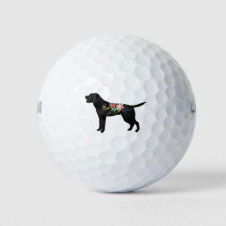 Labrador Retriever Hunde Rasse Bohemisch Floral Golfball