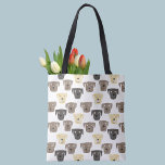 Labrador Retriever Hunde Tasche<br><div class="desc">Aquarellmalerei von lustigen Labrador Retriever Hunden,  perfekt für Liebhaber von Haustieren,  Hundewanderern,  Hundegroßhändlern und Tierärzten.</div>