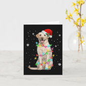 Labrador Retriever Hunde Tree Christmas Sweater Xm Karte (Gelbe Blume)