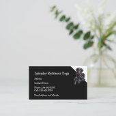 Labrador Retriever Hunde Züchter Pet Sitter Visitenkarte (Stehend Vorderseite)