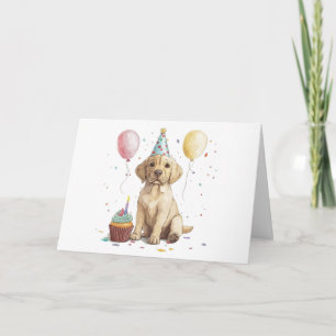 Labrador Retriever Hunde zum Geburtstag Karte