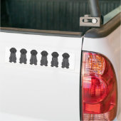 Labrador-Retriever-HundeCartoon Autoaufkleber (Auf Lkw)