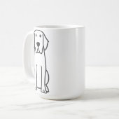 Labrador-Retriever-HundeCartoon-Kaffee-Tasse Kaffeetasse (Vorderseite Links)