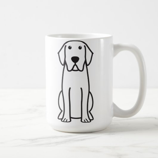 Labrador-Retriever-HundeCartoon-Kaffee-Tasse Kaffeetasse (Rechts)