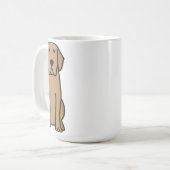 Labrador-Retriever-HundeCartoon Kaffeetasse (Vorderseite Links)