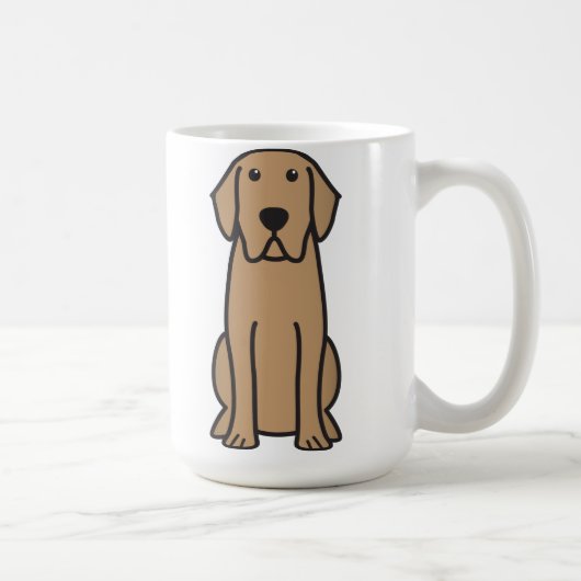 Labrador-Retriever-HundeCartoon Kaffeetasse (Rechts)