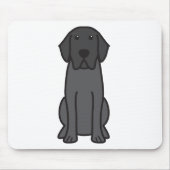 Labrador-Retriever-HundeCartoon Mousepad (Vorne)