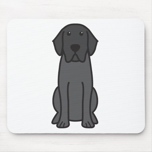 Labrador-Retriever-HundeCartoon Mousepad (Vorne)