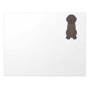 Labrador-Retriever-HundeCartoon-Notizblock Notizblock
