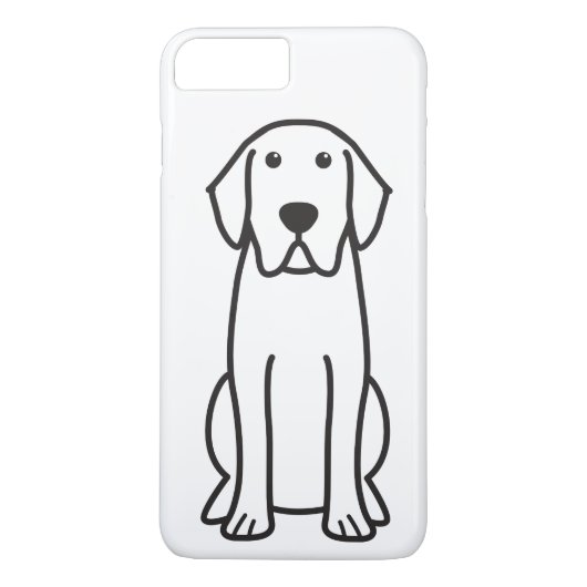 Labrador-Retriever-HundeCartoon-Telefon-Kasten Case-Mate iPhone Hülle (Rückseite)