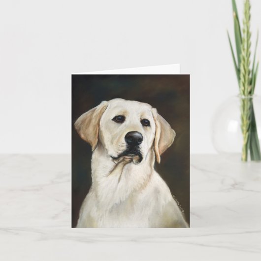 Labrador retriever-Hundekunst Notecard Karte (Vorderseite)