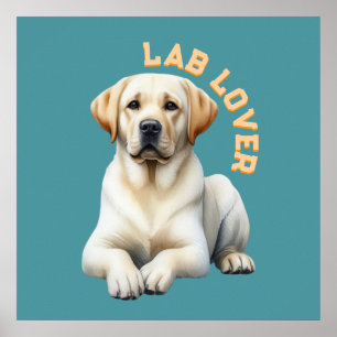 Labrador Retriever Hundeliebhaber Poster