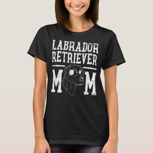 Labrador Retriever Hundemutter Mama T-Shirt (Vorderseite)