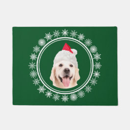Labrador retriever-Hundesankt-Weihnachtswillkommen Fußmatte
