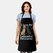 Labrador Retriever Hundeshirt I Liebe My P Schürze (Getragen)
