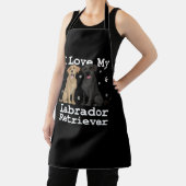 Labrador Retriever Hundeshirt I Liebe My P Schürze (InSitu)