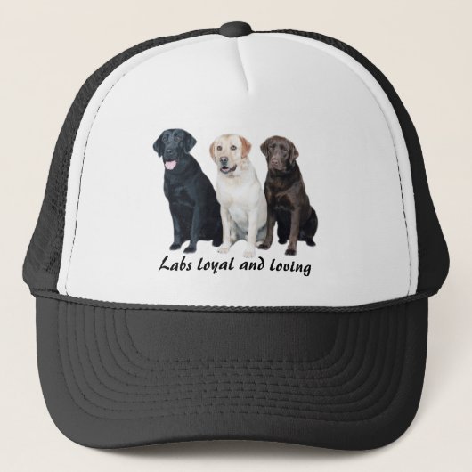 Labrador retriever-Hut Truckerkappe (Vorderseite)