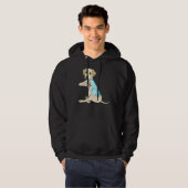 Labrador Retriever I Liebe Mama Tattoos Hoodie (Vorne ganz)