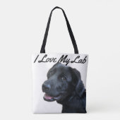 Labrador Retriever I Liebe Mein Labrador Tasche (Rückseite)