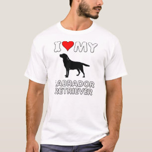 Labrador Retriever I Love Heart Shirt