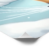 Labrador Retriever Ice Skating Christmas Painting Poster (Ecke)