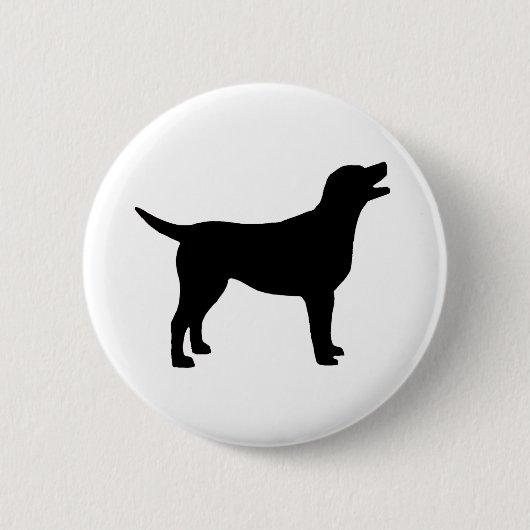 Labrador retriever (im Schwarzen) Button (Vorderseite)
