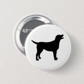 Labrador retriever (im Schwarzen) Button (Vorne & Hinten)