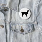 Labrador retriever (im Schwarzen) Button (Beispiel)