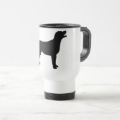 Labrador retriever (im Schwarzen) Reisebecher (VorderseiteRechts)