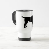 Labrador retriever (im Schwarzen) Reisebecher (Vorderseite Links)