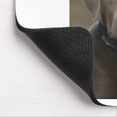 Labrador retriever im seltenen hellen Silber Mousepad (Ecke)