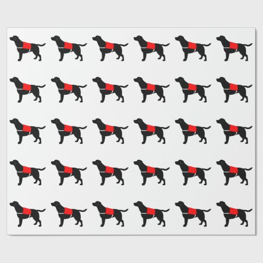 Labrador retriever im Service Geschenkpapier (Flach)