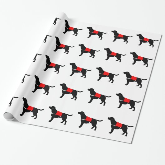 Labrador retriever im Service Geschenkpapier (Ungerollt)