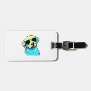 Labrador Retriever in Cooler Sonnenbrille Classic Gepäckanhänger